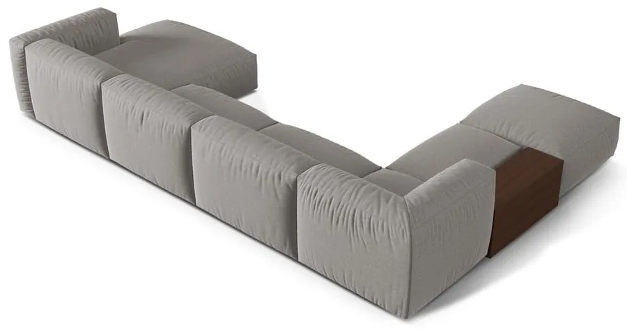 Jasnoszary narożnik modułowy (lewostronny/w kształcie litery U) Martina – Micadoni Home