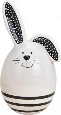 Czarnobiały wielkanocny królik CONY