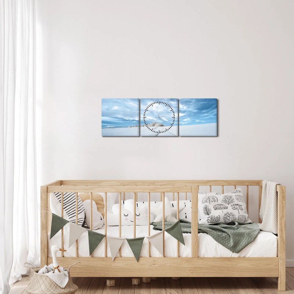 Obraz pola (z zegarem) (90x30 cm)