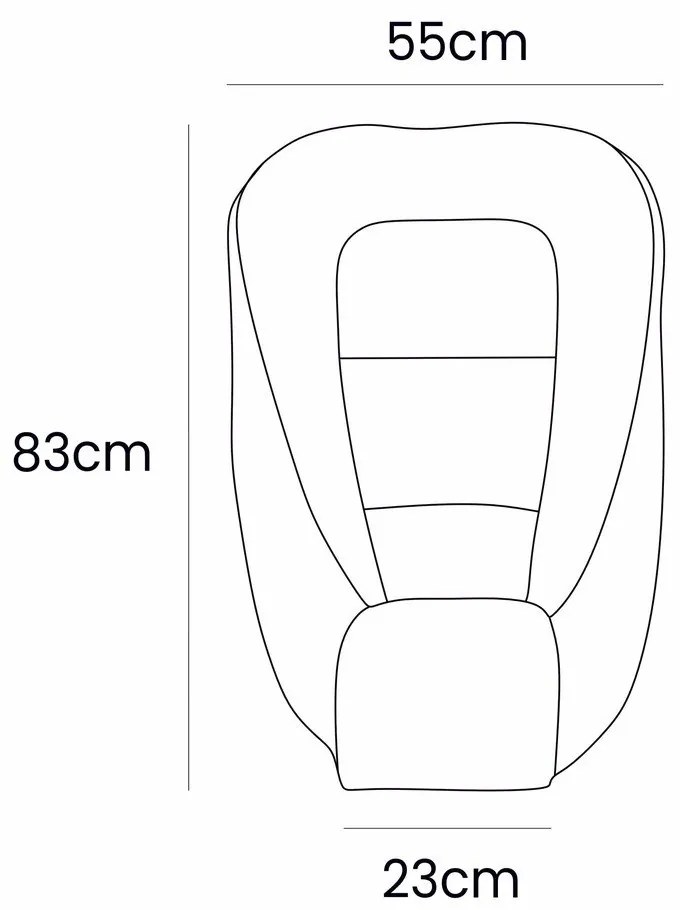 Biały kokon dla niemowląt 55x83 cm – Meowbaby