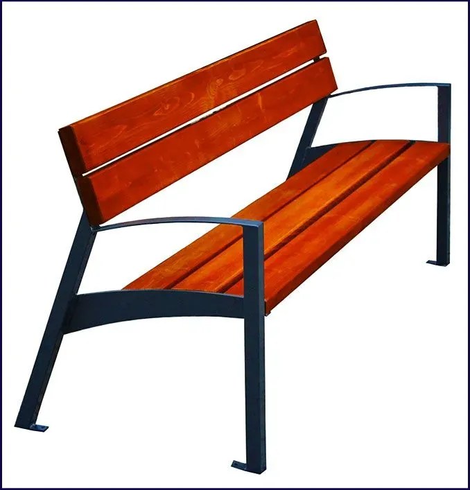 Ławka parkowa Chess 2X 150 cm - 84 kolory