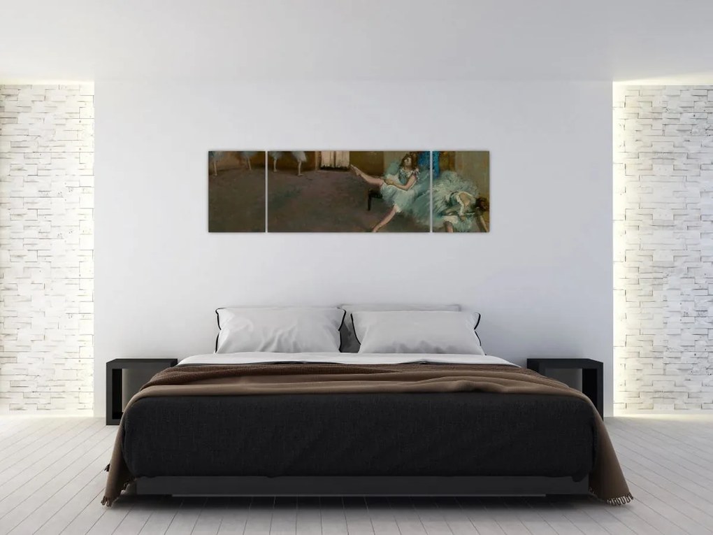 Obraz - Edgar Degas, Before the Ballet, reprodukcje (170x50 cm)