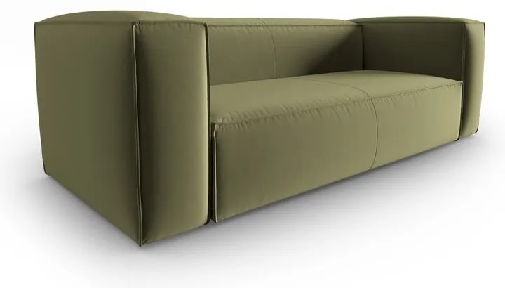 Zielona aksamitna sofa 200 cm Mackay – Cosmopolitan Design