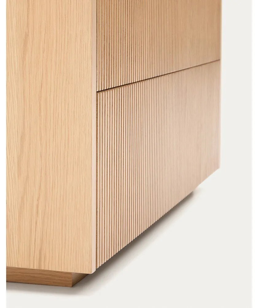 Komoda w dekorze dębu w naturalnym kolorze 90x79x50 cm Helvine – Kave Home