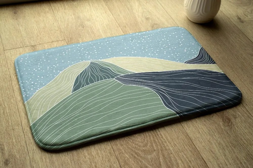 Dywanik antypoślizgowy do łazienki Dywanik antypoślizgowy do łazienki Geometryczny Krajobraz