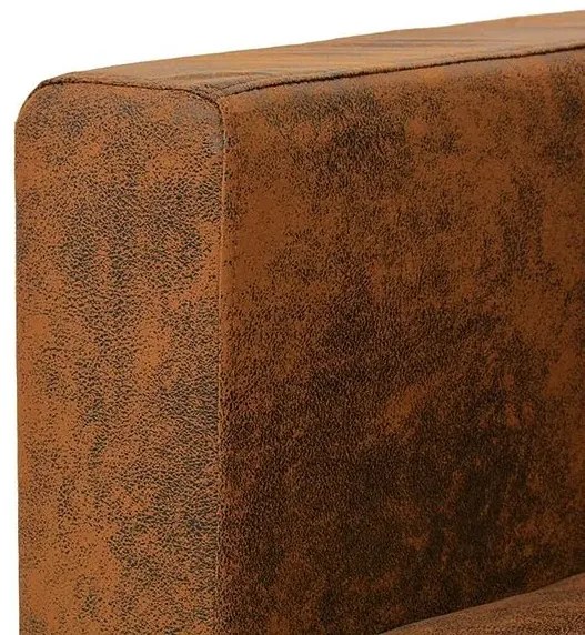 Przytulna brązowa sofa trzyosobowa - Pelagio 3Q