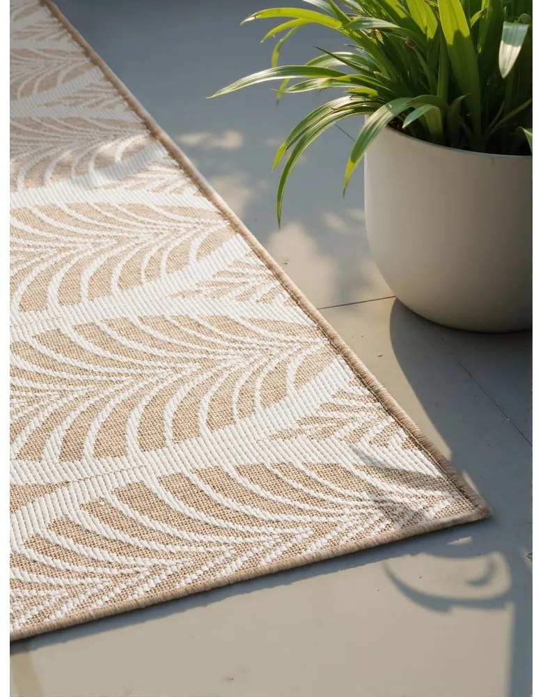 Dywan odpowiedni na zewnątrz w beżowo-śmietankowym kolorze 200x290 cm Duet Liora – NORTHRUGS