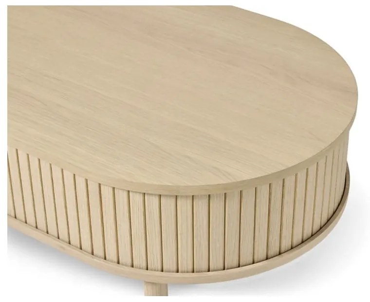 Stolik w dekorze dębu w naturalnym kolorze 60x120 cm Meta – Unique Furniture