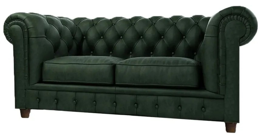 Ciemnozielona aksamitna sofa 184 cm Cambridge – Ropez