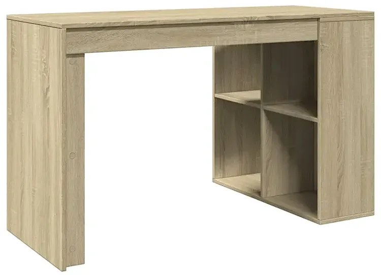 Biurko z ukrytym regałem w kolorze dąb sonoma N3-F90