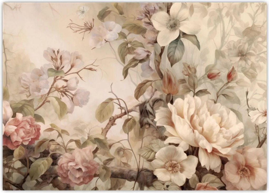 Obraz - Obraz ptaka w stylu vintage (70x50 cm)