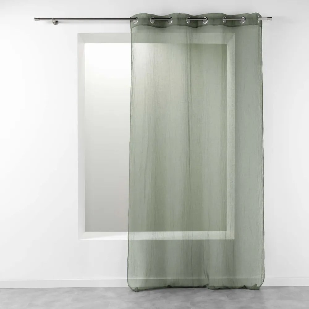 Firanka w kolorze khaki 140x280 cm Telma – douceur d'intérieur