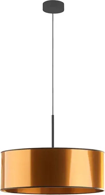Miedziany żyrandol nad stół z abażurem 50 cm - EX873 S5-W67