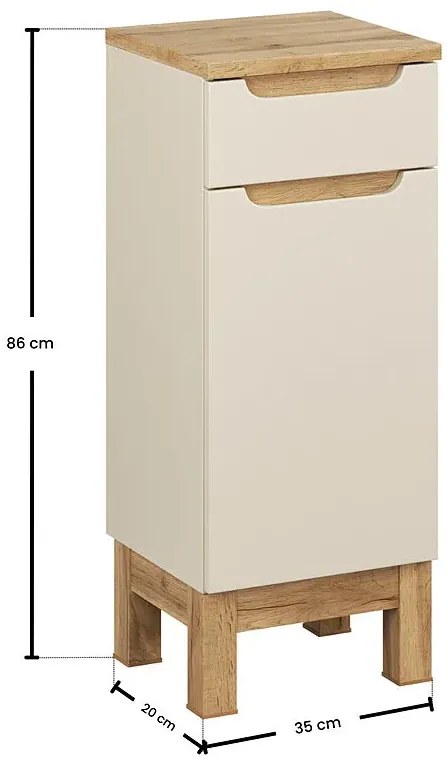 Kaszmirowy półsłupek łazienkowy C5-T55