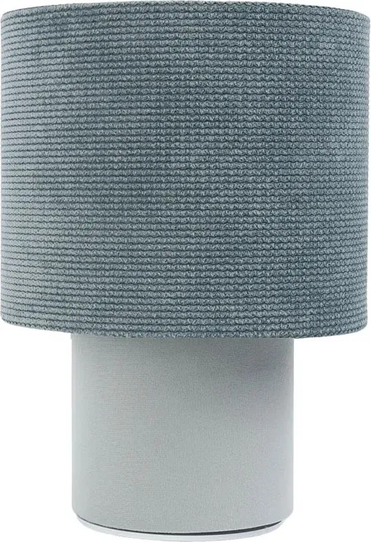 Niebieska abażurowa lampka nocna tuba - A339 L6-W39