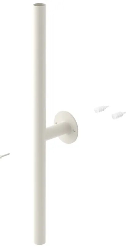 Metalowy modułowy system półek w matowym białym kolorze 27x203,5x35 cm Solis – Umbra