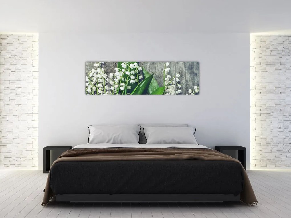 Obraz konwalii (170x50 cm)