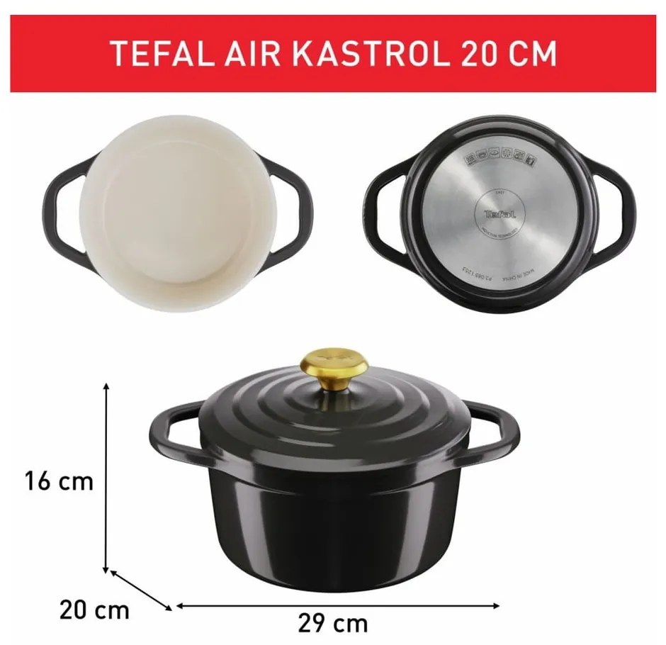 Garnek aluminiowy odpowiedni na indukcję 3.1 l Air – Tefal