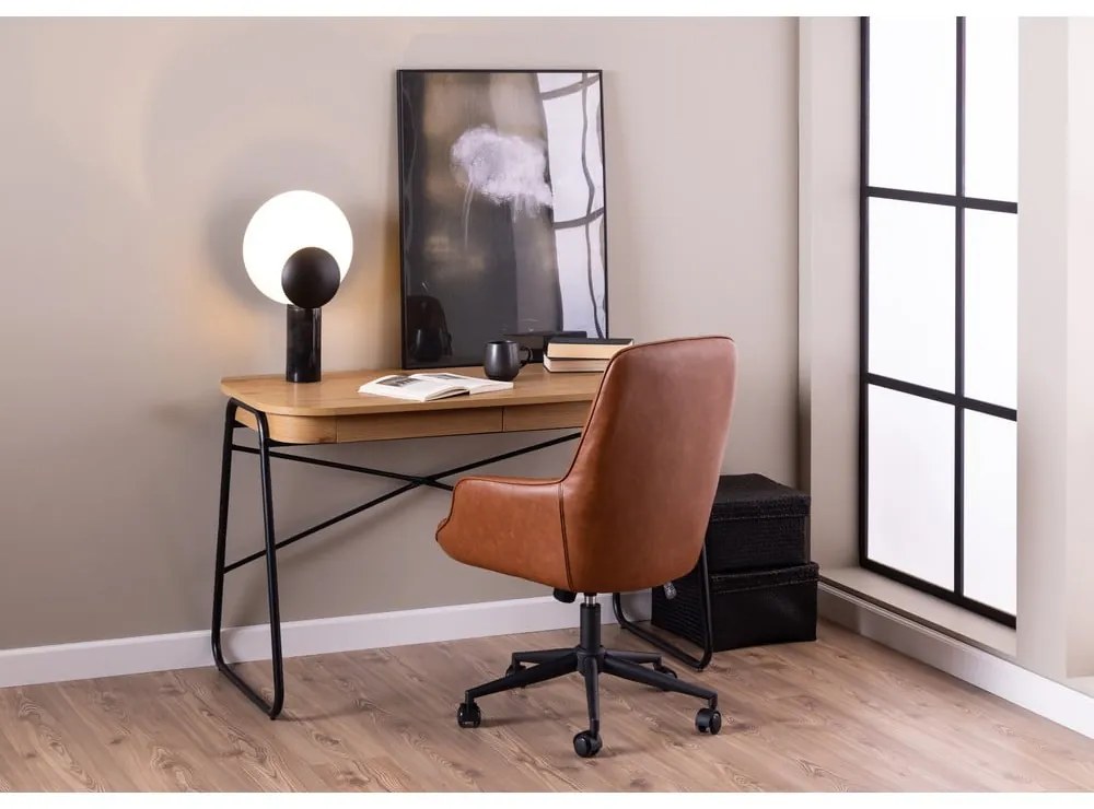 Biurko z blatem w dekorze dębu 60x120 cm Blueton – Actona