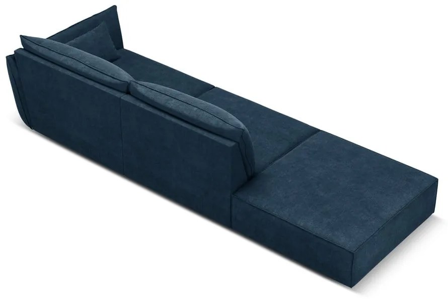 Ciemnoniebieski szezlong (prawostronny) Vanda – Mazzini Sofas