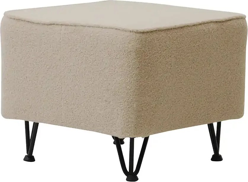 Podnóżek MARK 50 x 50 cm Jasny beżowy