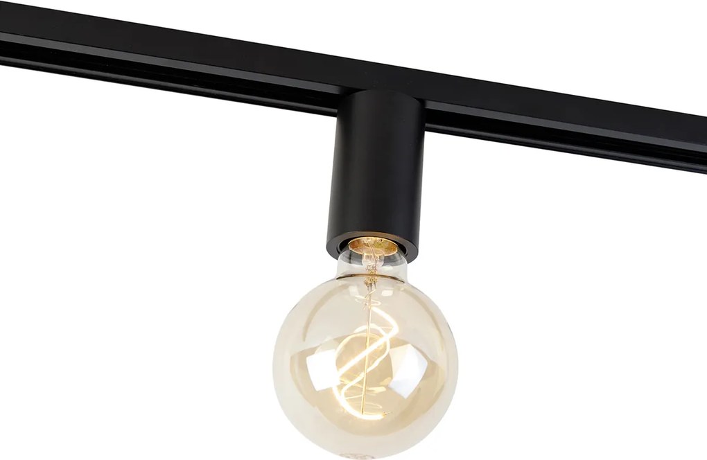 Oprawa E27 z zawieszeniem szynowym do szyny jednofazowej czarna - Jeana