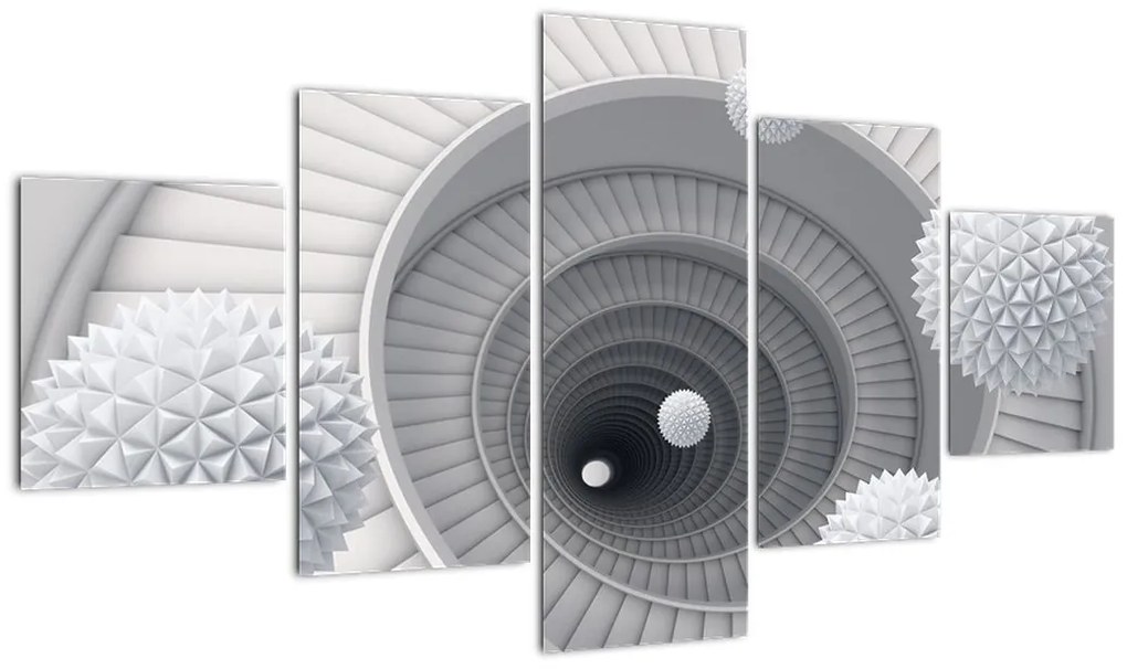Obraz abstrakcji 3D (125x70 cm)