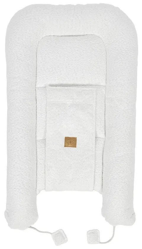 Biały kokon dla niemowląt 55x83 cm – Meowbaby