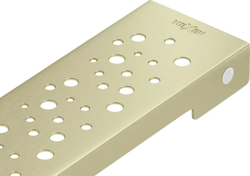 Mexen Flat M12 maskownica do odpływu liniowego 100 cm, złota szczotkowana - 1A21100