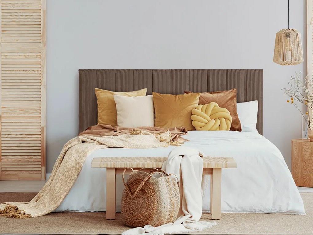 Tapicerowany panel ścienny FRAME LINCOLN 15x90 cm Kolor: Jasnoszary