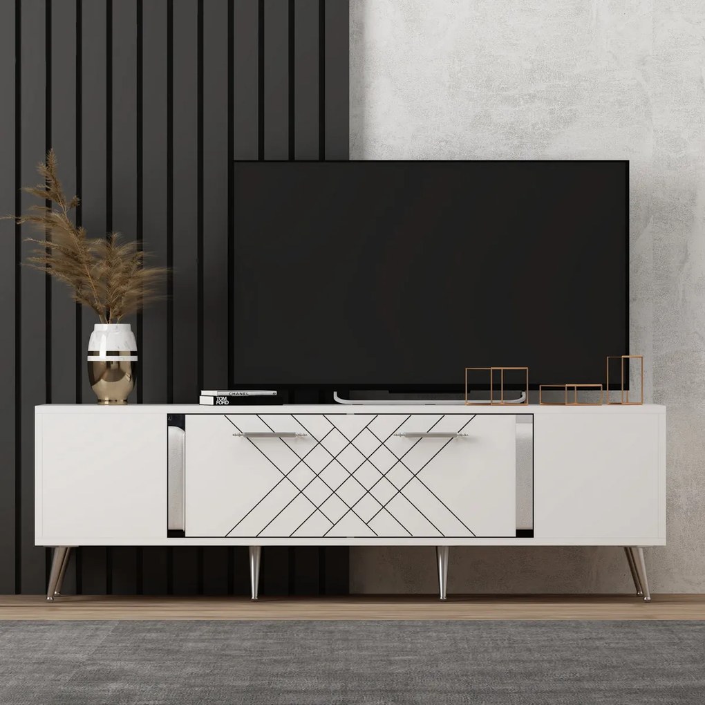 Stolik pod telewizor Detas White