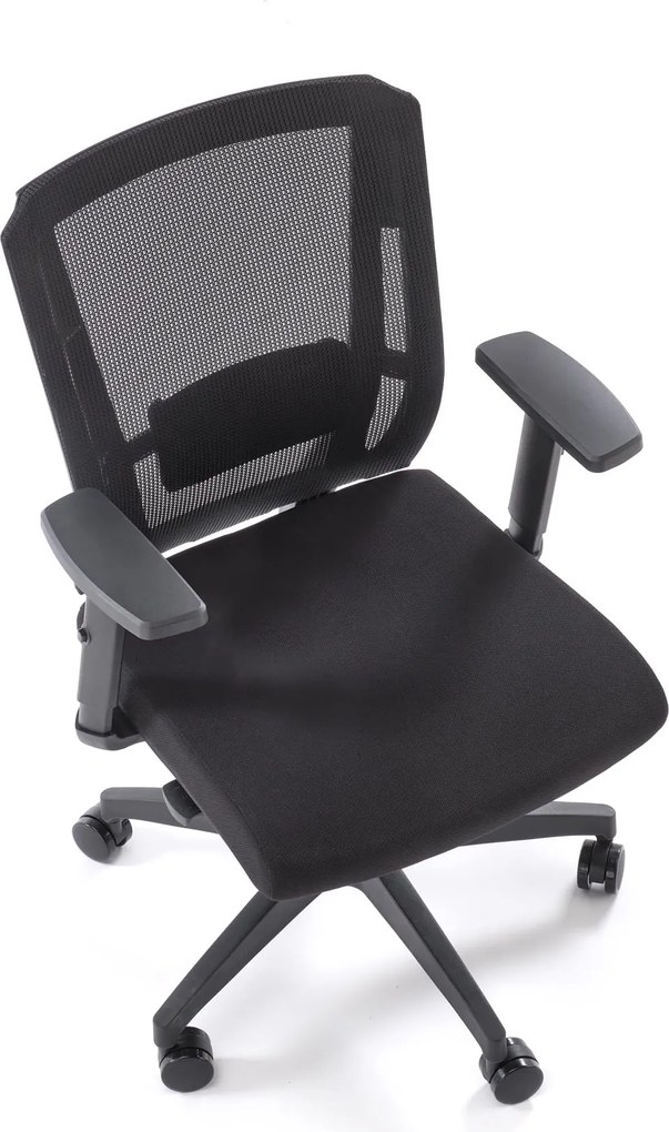 Fotel biurowy z regulacjami Paredes Halmar, zgodny z normą BHP