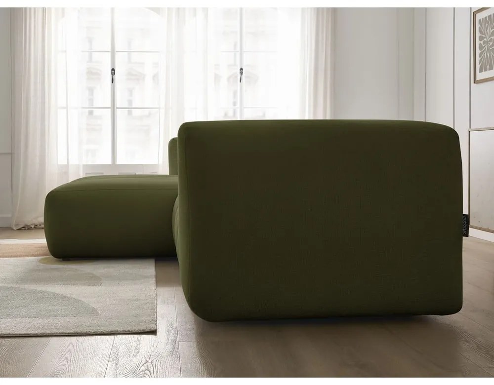 Zielony narożnik (lewostronny/z szezlongiem) Talia – Bobochic Paris