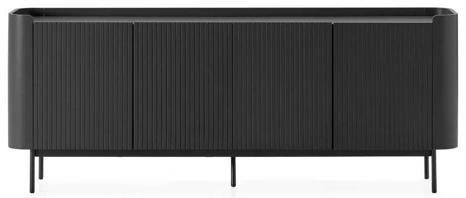 Czarna komoda 200x80x40 cm Willa – MOME