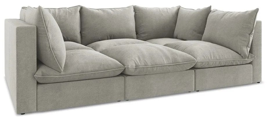 Jasnoszara sofa 255 cm Manao – Makamii
