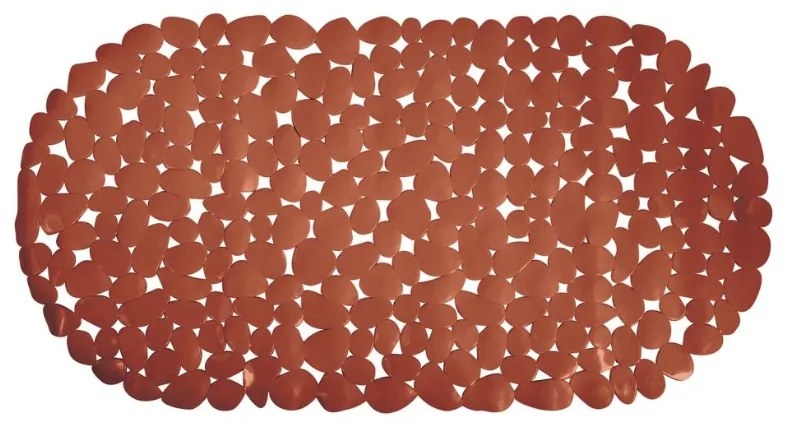 Spirella Antypoślizgowa mata do wanny GALETS, terakota, 99 x 39 cm