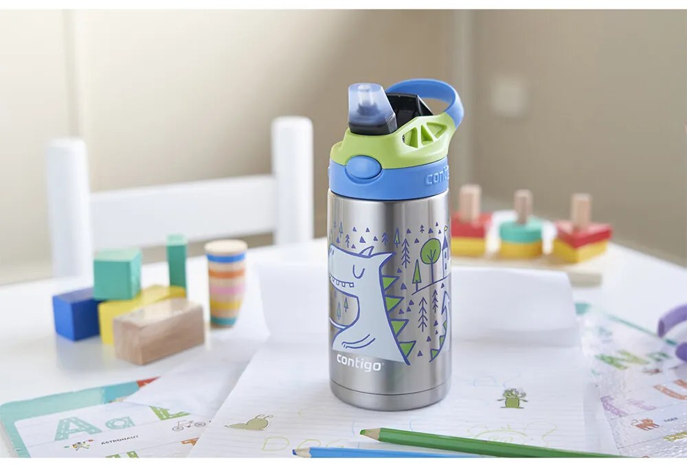 Contigo Dziecięca butelka termiczna Easy Clean 380 ml Matcha Dragon