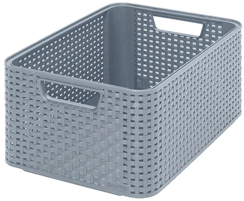 Szary koszyk Curver Style, 18 l