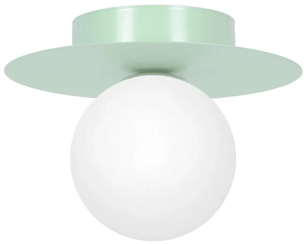 Zielony metalowy plafon lampa sufitowa kapelusz - 3X A677 C3-S10