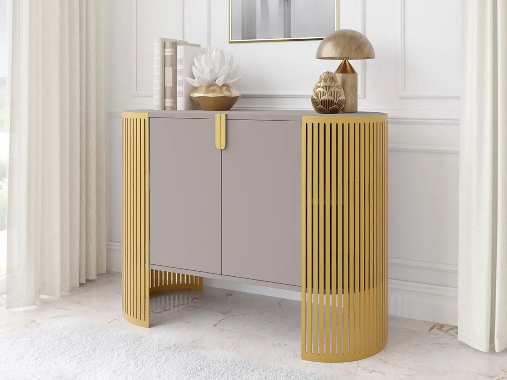 Komoda nowoczesna Zinzit Złoty