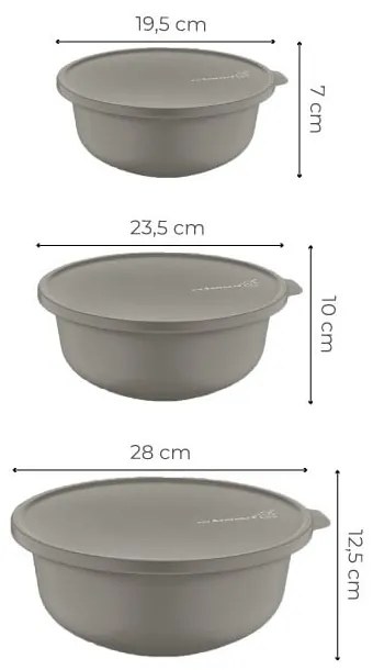Pojemniki na żywność 3 szt. – Hermia