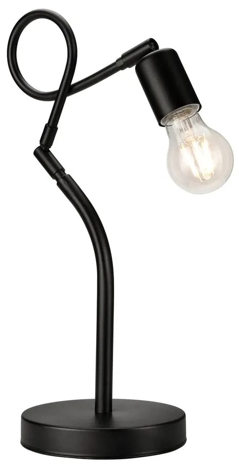 Czarna lampa stołowa (wys. 42 cm) Harry – LAMKUR