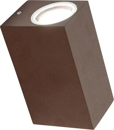 Zestaw 4 lamp ściennych brąz rdzawo-brązowy 2-światła IP44 - Baleno I