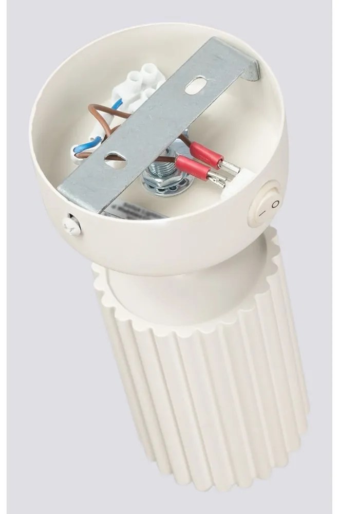 Kremowa lampa punktowa 8x16 cm Gleam – Sollux