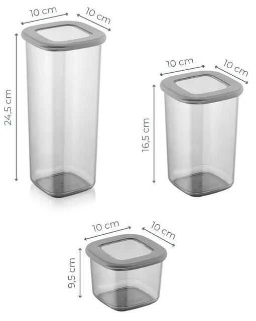 Pojemniki na żywność 12 szt. na żywność Fresco – Hermia