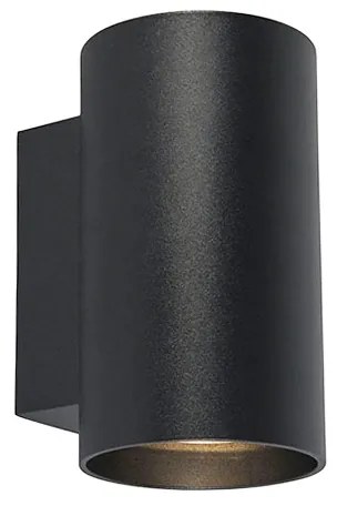 Inteligentna lampa ścienna o Nowoczesnym wyglądzie czarna z 2 żarówkami Wifi GU10 - SandyDesignerski Oswietlenie wewnetrzne