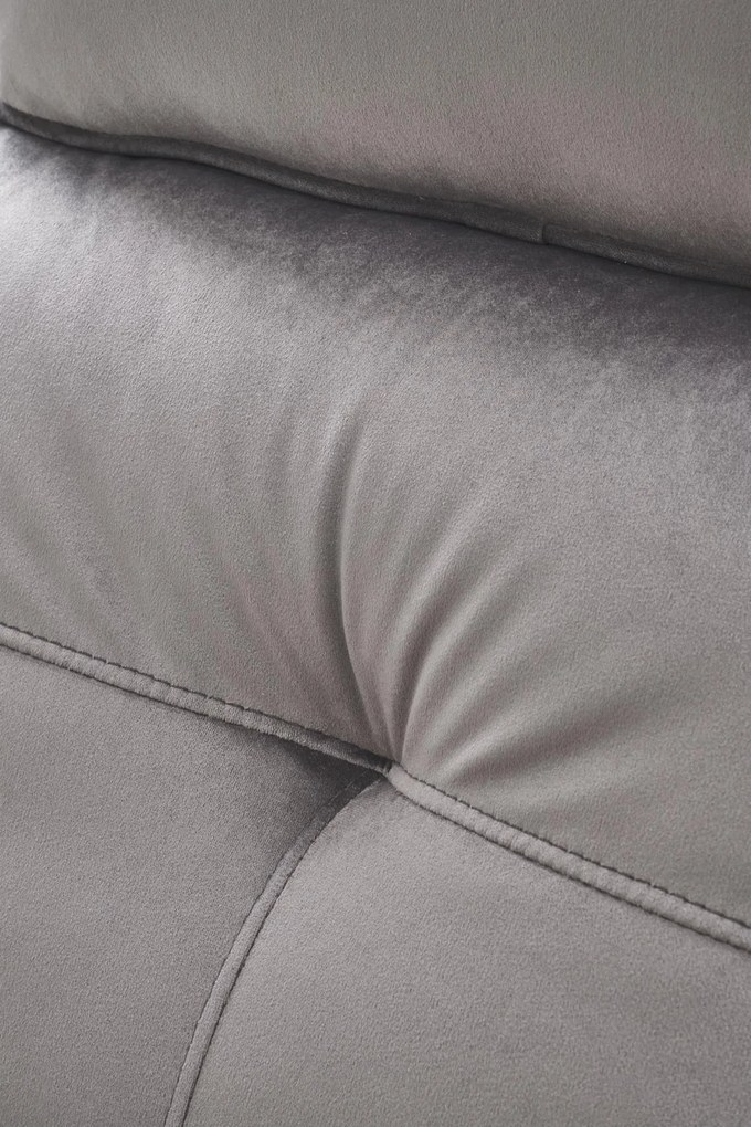 Fotel wypoczynkowy elektryczny pionizacja masaż rozkładany popiel SEMIR 2