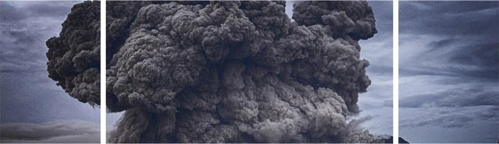 Obraz - Erupcja wulkanu (170x50 cm)