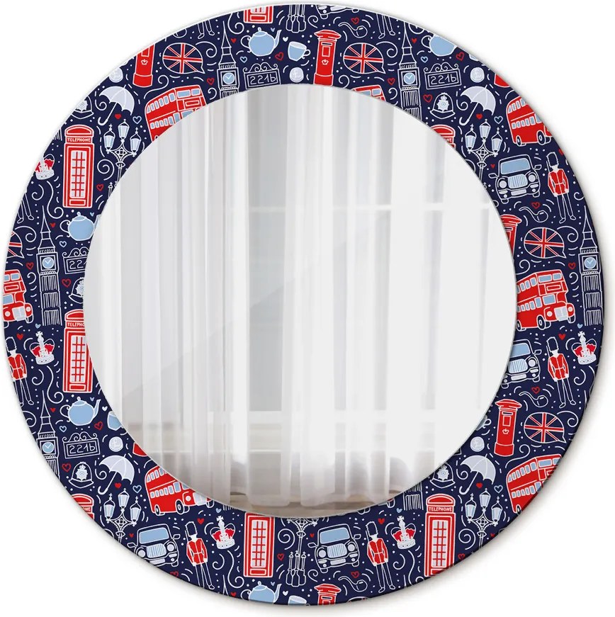 Lustro z nadrukiem okrągłe Symbol londynu