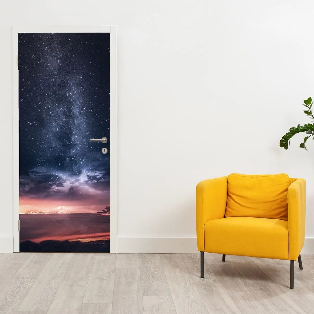Fototapeta na drzwi - Gwiaździste niebo (95x205cm)